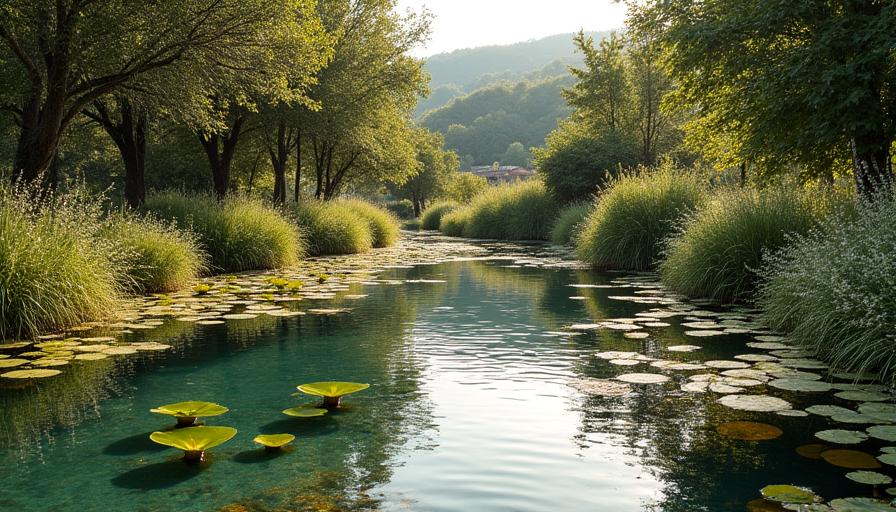 Agriturismo con laghetto fitodepurazione