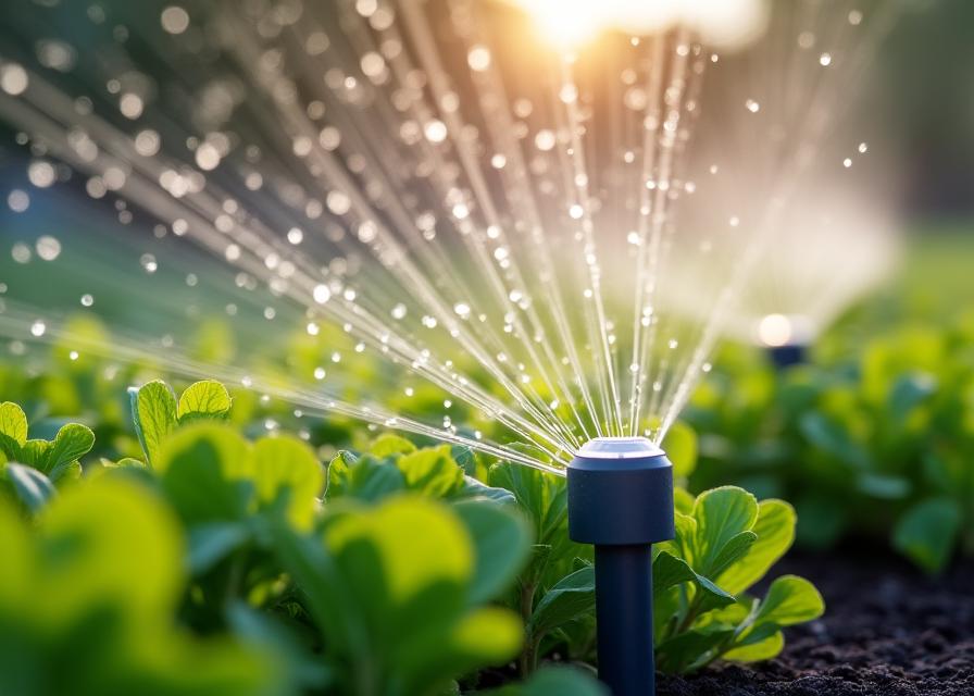 Sistema di irrigazione intelligente con sensori meteo